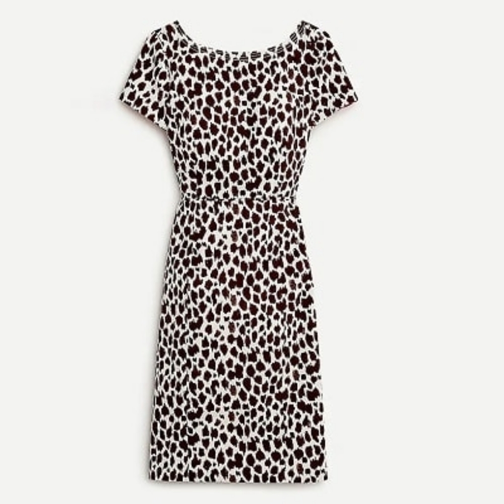 Size 12 Jcrew NWT animal print dress.